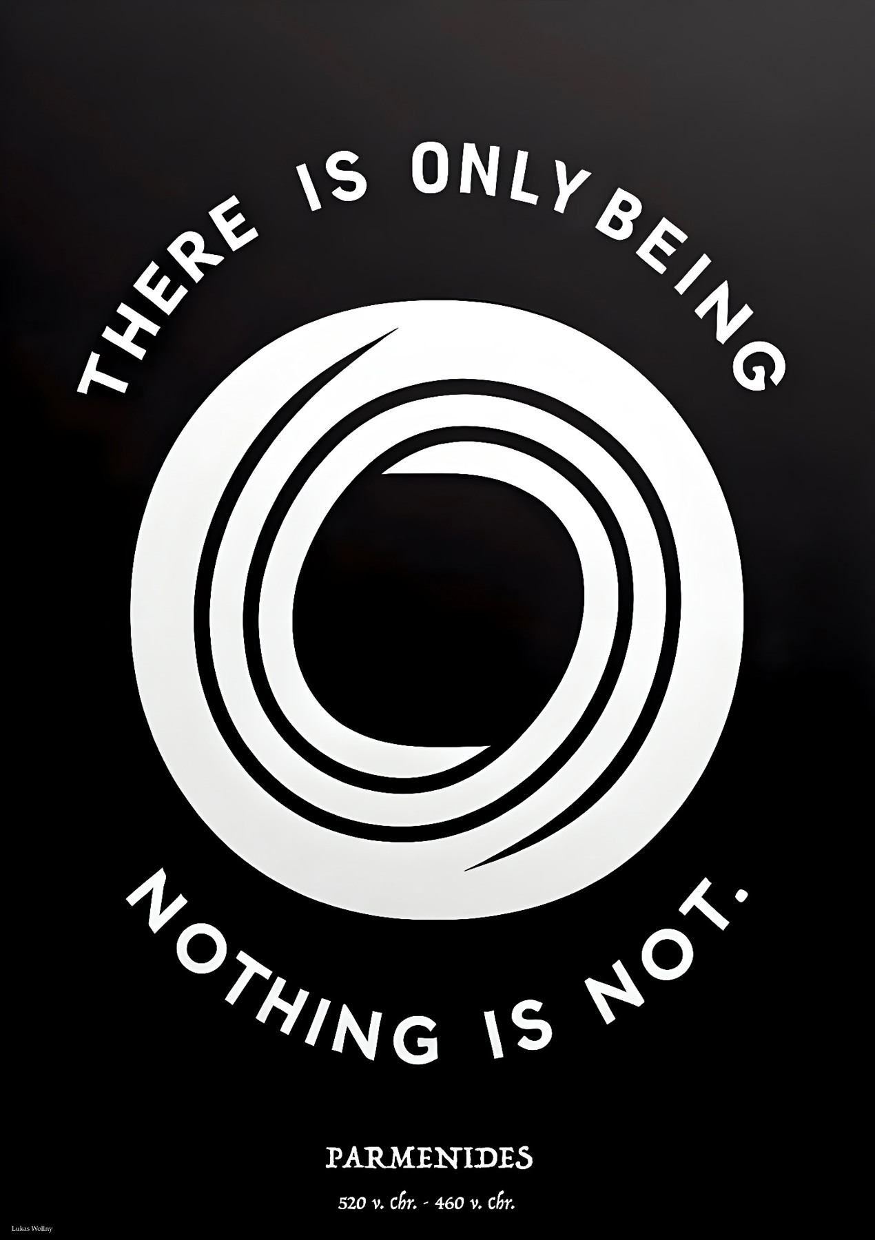 There is only being. Nothing is not.